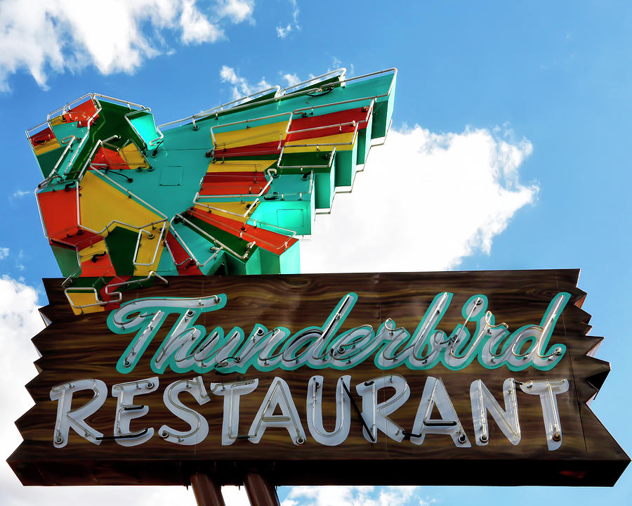 Thunderbird Restaurant Vintage Neon Sign Photograph by Gigi Ebert