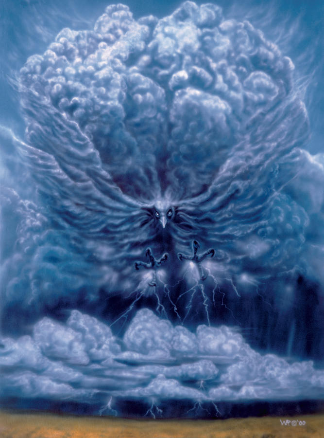 Thunderbird Painting by Wayne Pruse
