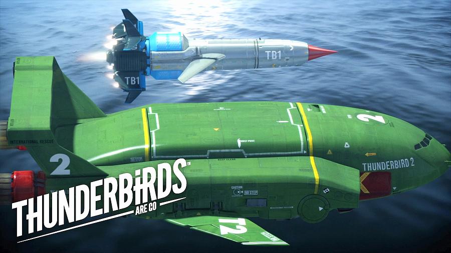 Torpedo Digital Art - Thunderbirds Are Go by Maye Loeser