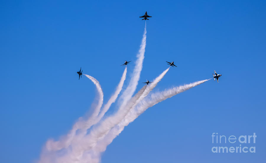 Thunderbirds Delta Burst Photograph by Amy Sorvillo