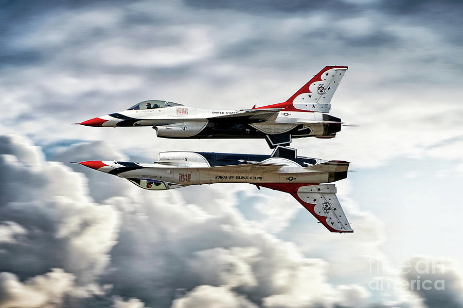 Thunderbirds Mirror Digital Art by Airpower Art