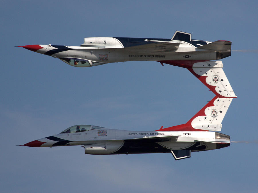 Thunderbirds Mirror Pass Photograph by Richard Filteau | Fine Art America