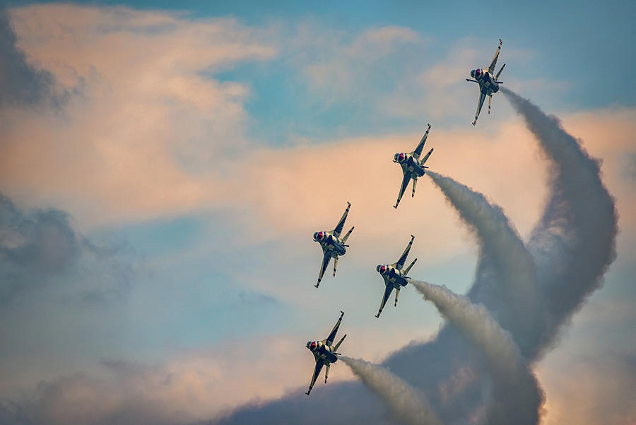 Jet Photograph - Thunderbirds by Rick Berk