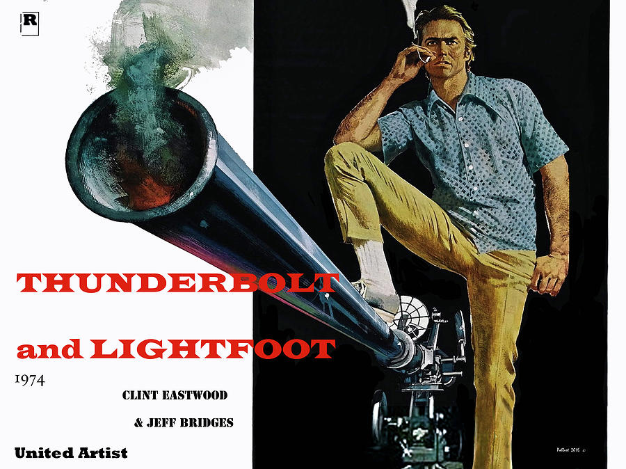 The Big Lebowski Mixed Media - Thunderbolt and Lightfoot, Clint Eastwood, Jeff Bridges by Thomas Pollart