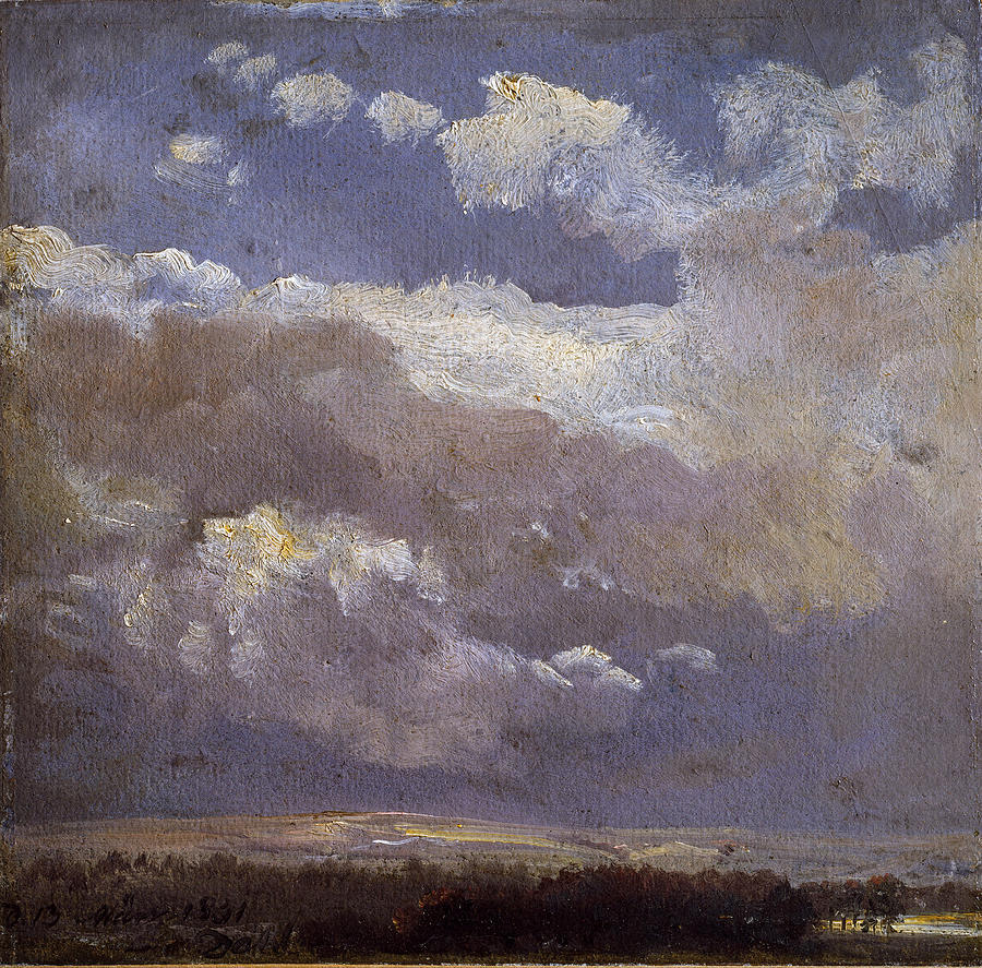 Thunderclouds Painting by Johan Christian Dahl