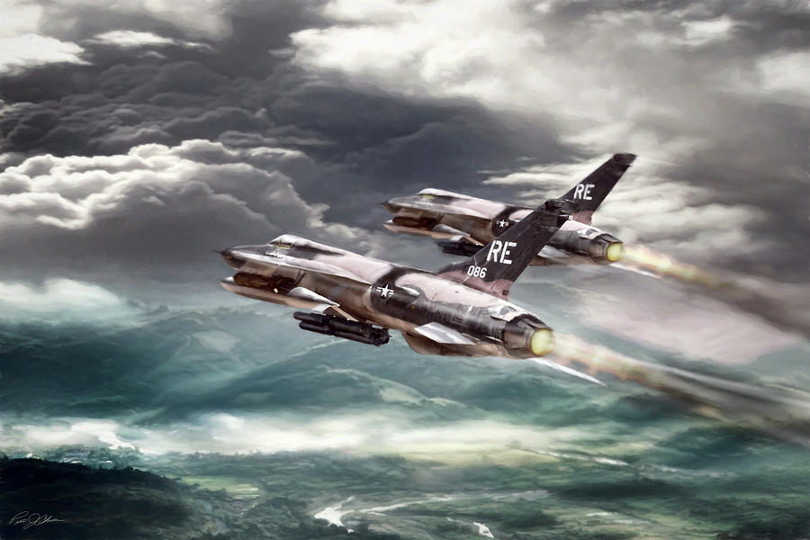 Jet Digital Art - Thundering Chiefs by Peter Chilelli