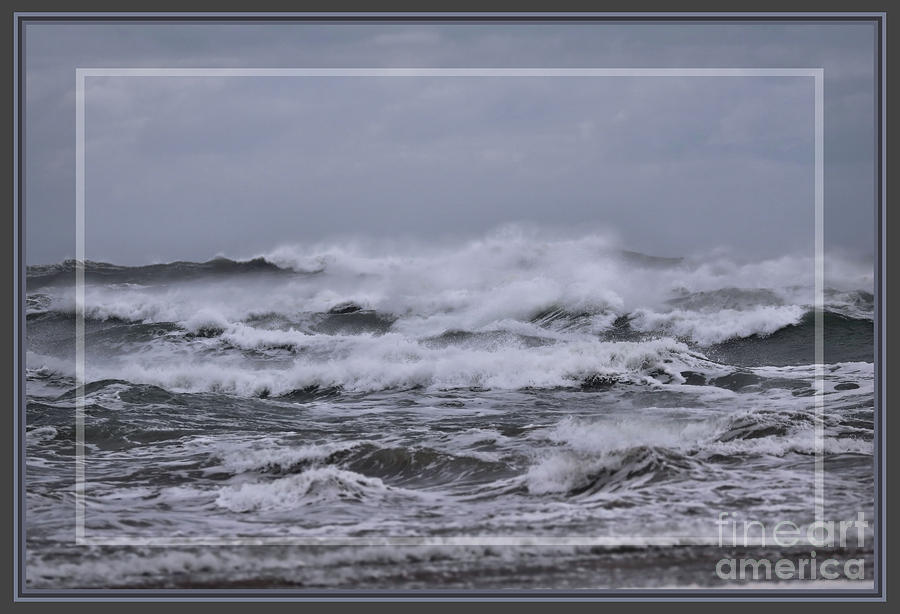 Thundering Waves, Framed Photograph by Sandra Huston