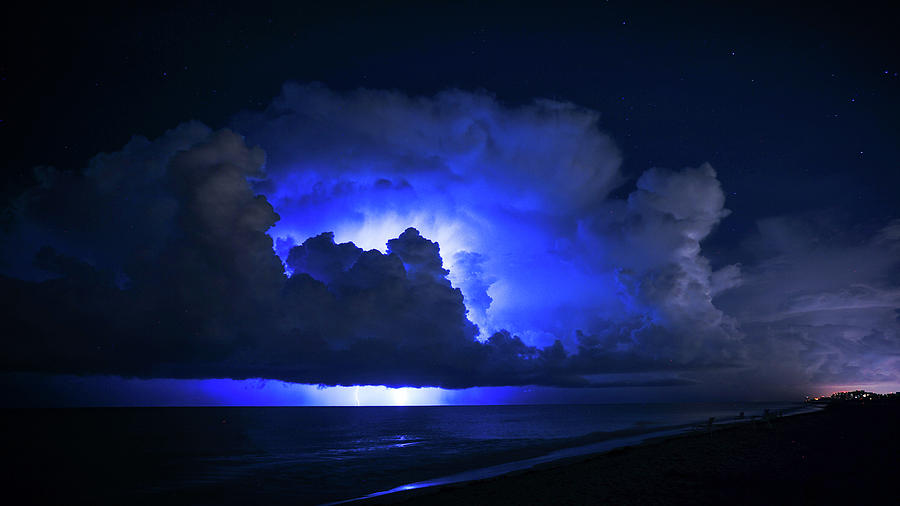 Thunderstorm City Delray Beach Florida Photograph by Lawrence S Richardson Jr