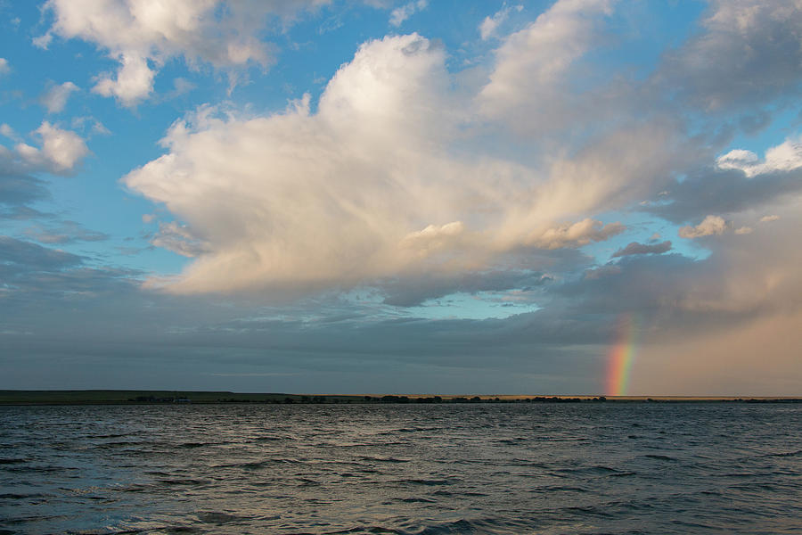 Thunderstorm Drops a Rainbow Photograph by Tony Hake