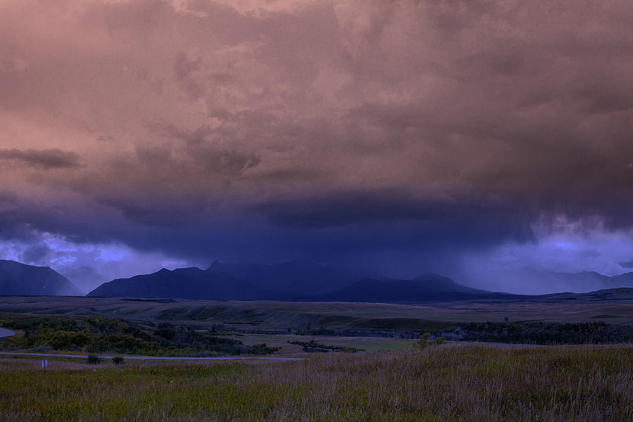 Thunderstorm in the Mountains Photograph by Ronald Lutz