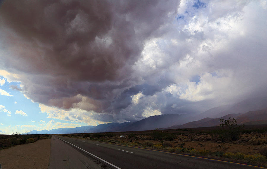 Thunderstorm is Switching to Death Valley Photograph by Viktor Savchenko