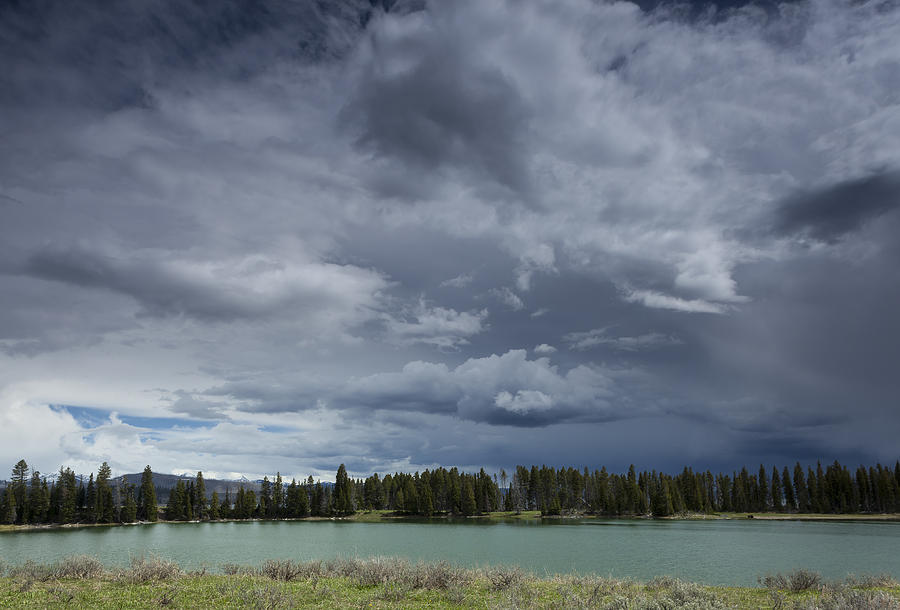 Thunderstorm over Indian Pond Photograph by David Watkins