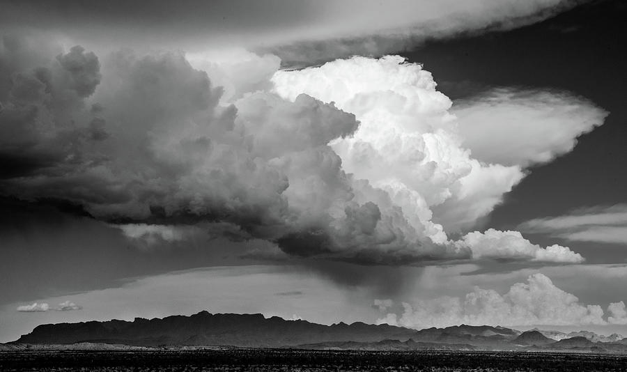 Thunderstorm Over The Chisos Photograph by Al White