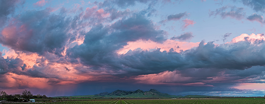 Thunderstorm Over the Sutter Buttes Photograph by Loree Johnson