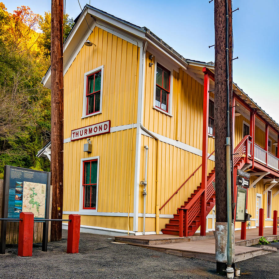 Fall Photograph - Thurmond West Virginia Depot by Steve Harrington