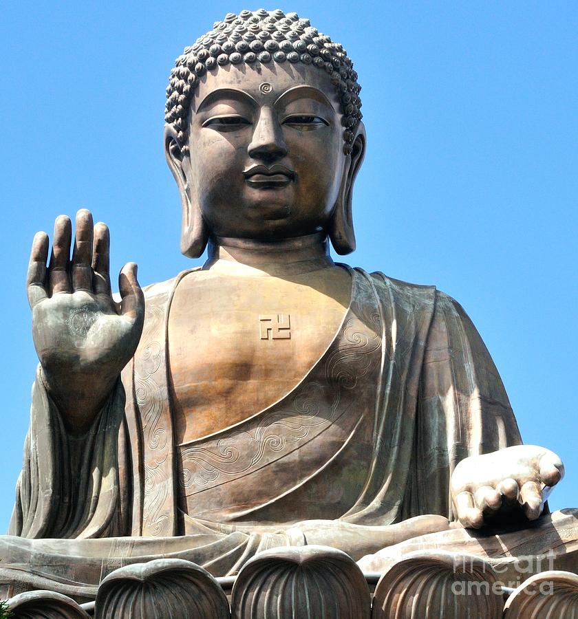 Tian Tan Buddha Photograph by Joe Ng