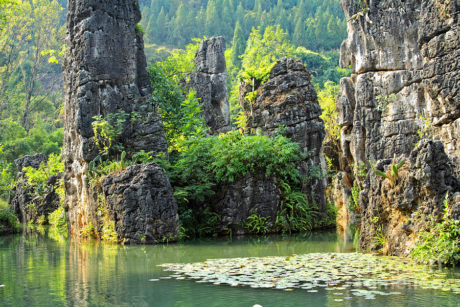 Nature Photograph - Tian Xin Qiao Scenics Guizhou China by Charline Xia