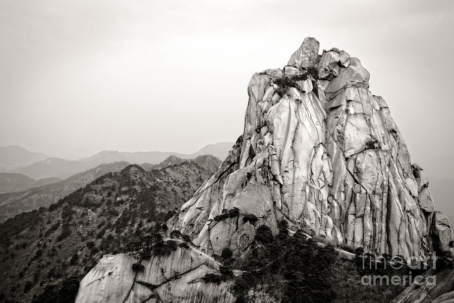 Nature Photograph - Tianzhu Mountain Peak by Charline Xia