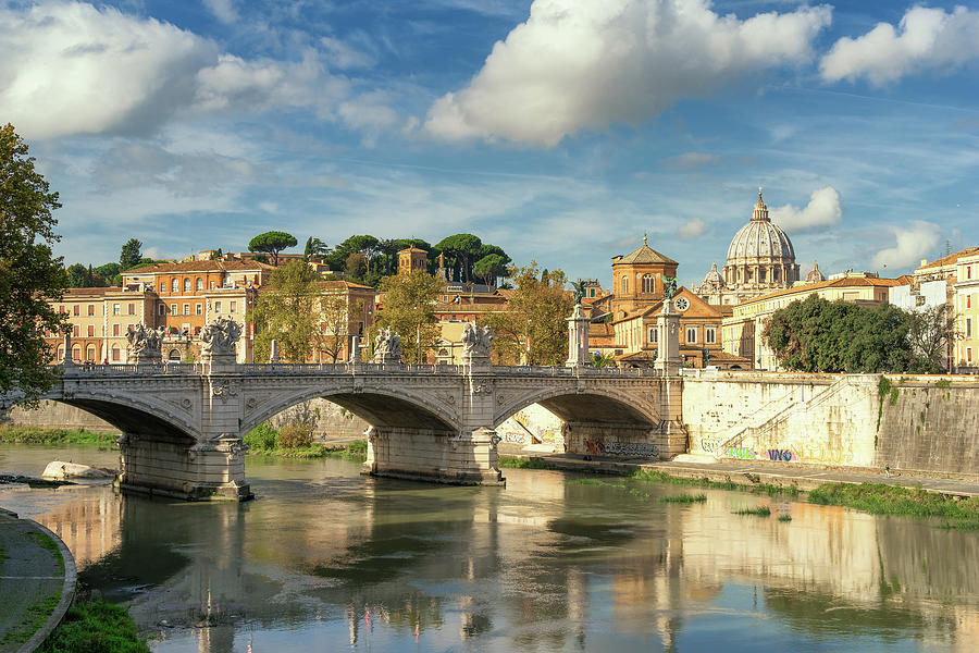 Tiber View Photograph by James Billings