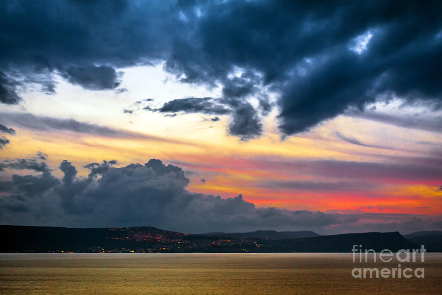 Tiberius and Sea of Galilee Photograph by Nir Ben-Yosef