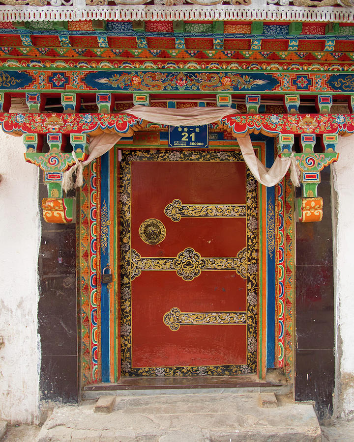 Tibetan Door Photograph by Nichon Thorstrom - Fine Art America