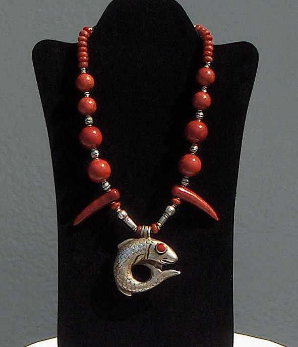 Jewelry Jewelry - Tibetan Fish Necklace by Eleanor Love Jewelry Jewelry - Tibetan Fish Necklace by Eleanor Love