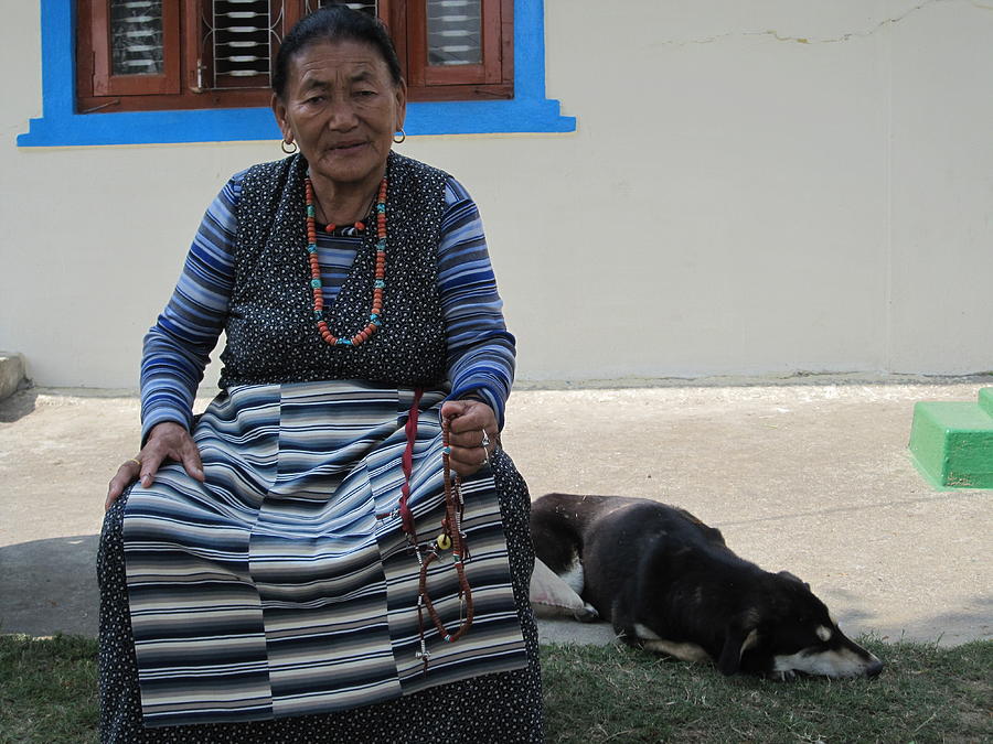 Tibetan Woman Photograph by Annette Hadley
