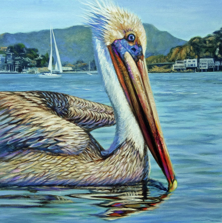 Tiburon Brown Painting by Deborah Plath - Fine Art America