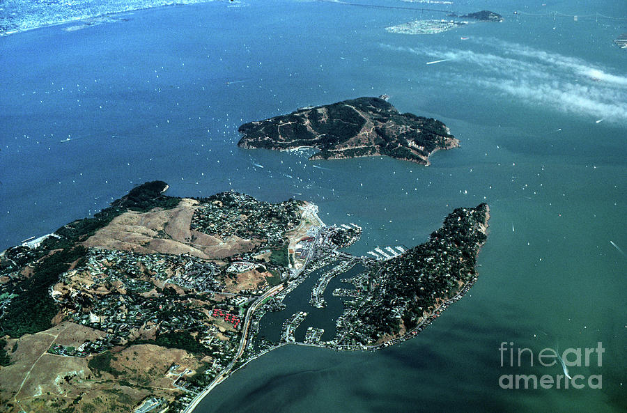 Tiburon peninsula, Belvedere, Angel Island, San Francisco Bay  Photograph by Wernher Krutein