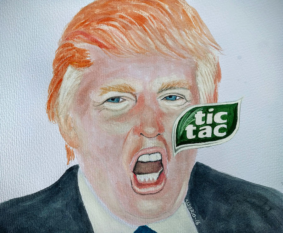 Tic Tac Trump Painting by Edwin Alverio