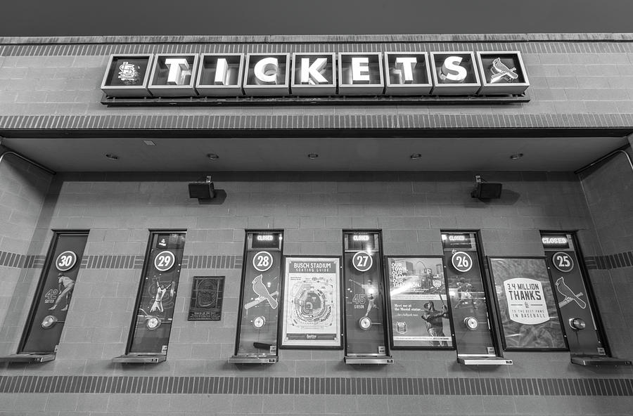 Ticket Booth Busch Stadium Photograph by John McGraw