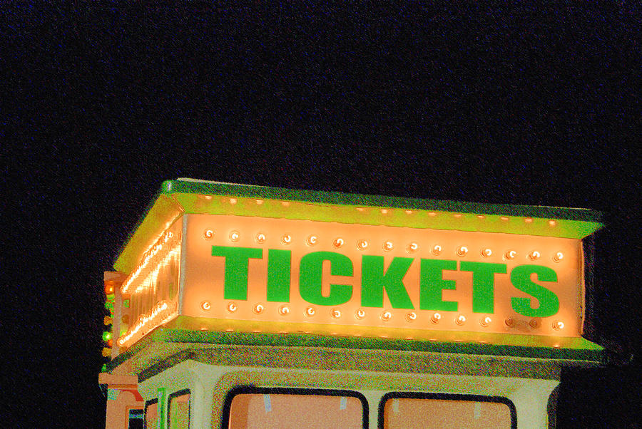 Ticket Booth Lights Photograph by Margie Avellino