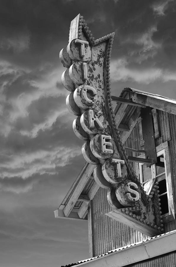 Black And White Photograph - Tickets Bw by Laura Fasulo