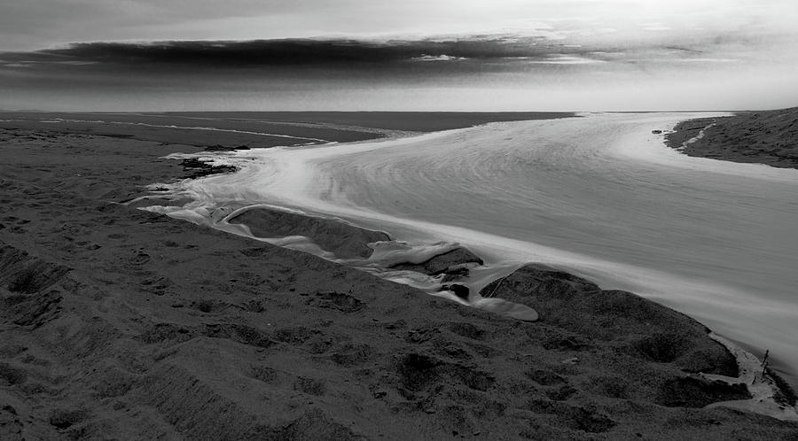 Black And White Photograph - Tidal Flow by Steven Ainsworth