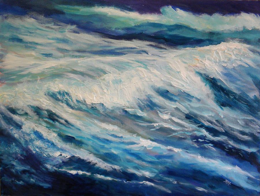 Tidal Painting by Helen Hammerman | Fine Art America