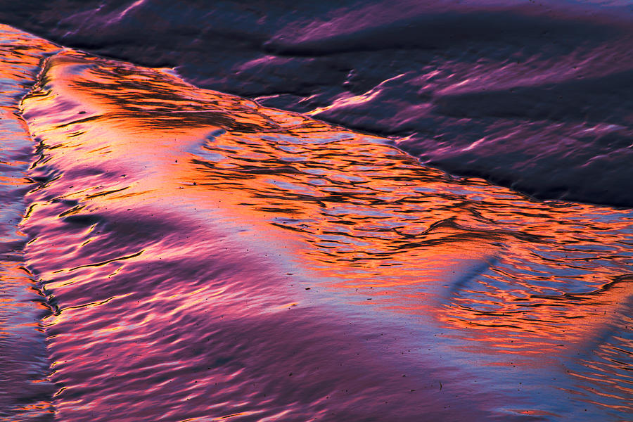 Tidal Mud Sunset#1 Photograph by Irwin Barrett