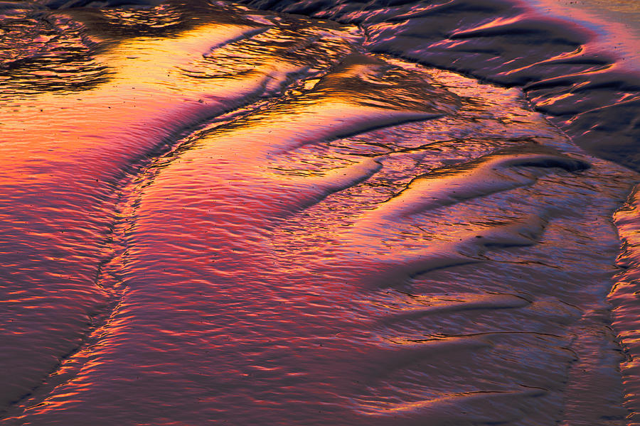 Tidal Mud Sunset#2 Photograph by Irwin Barrett