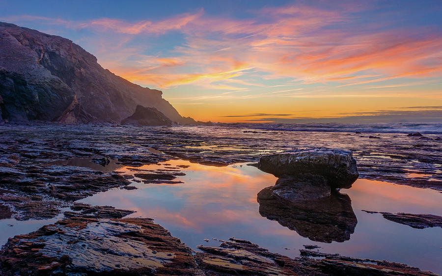 Tidal pool at sunset Photograph by Dmytro Korol