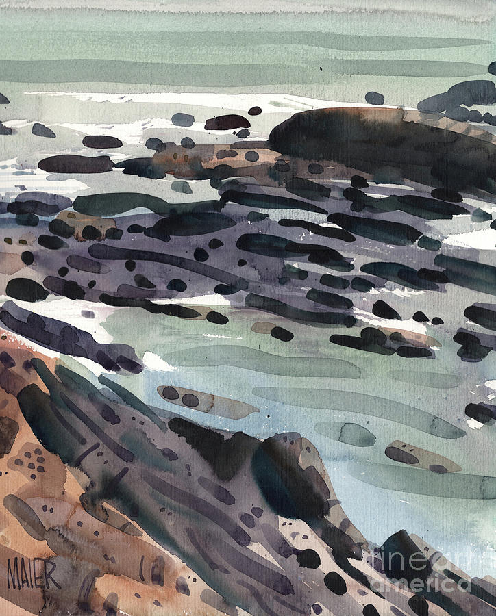 Tidal Pools Painting by Donald Maier
