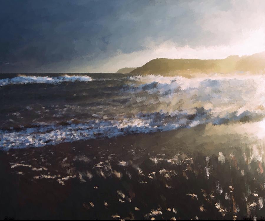 Tidal Swell  Painting by Mark Taylor