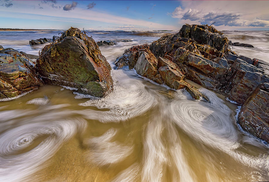 Fall Photograph - Tidal Swirls by Rick Berk