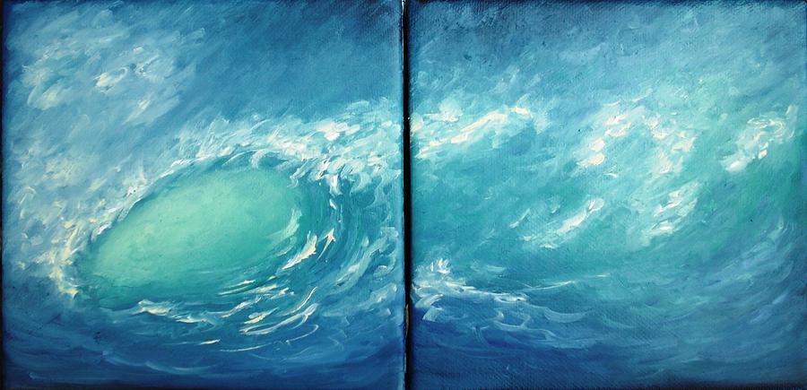 Tidal Wave Painting by Natascha de la Court
