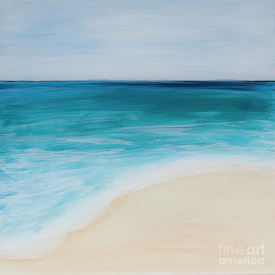 tide Coming In Painting by Shelley Myers