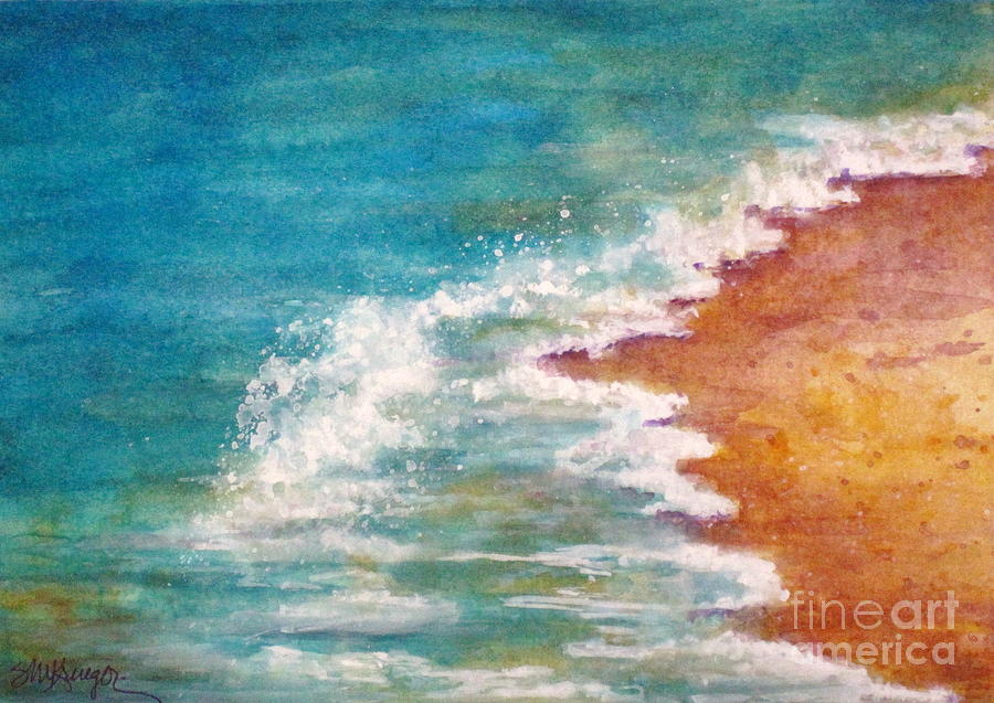 Tide Rushing In Painting by Suzanne Krueger