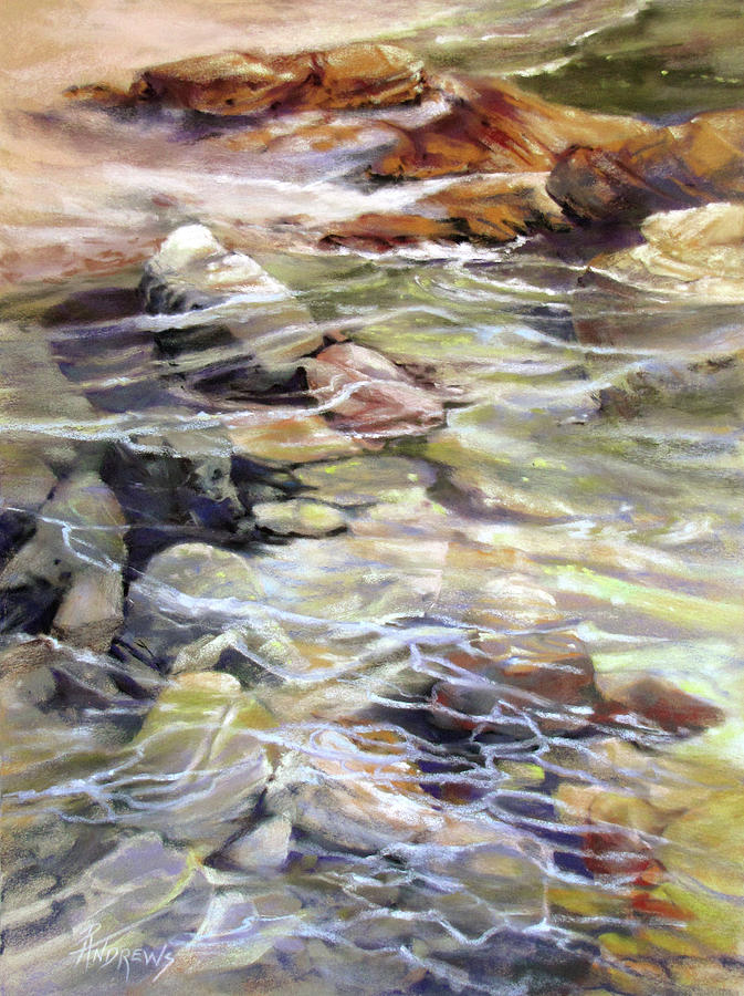 Tidepool Interrupted Painting by Rae Andrews