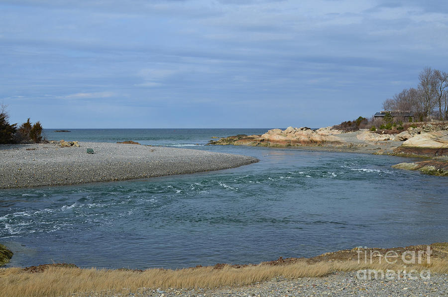 Tides Turning in Cohasset Massachusetts as Seen From Jerusalum R Photograph by DejaVu Designs