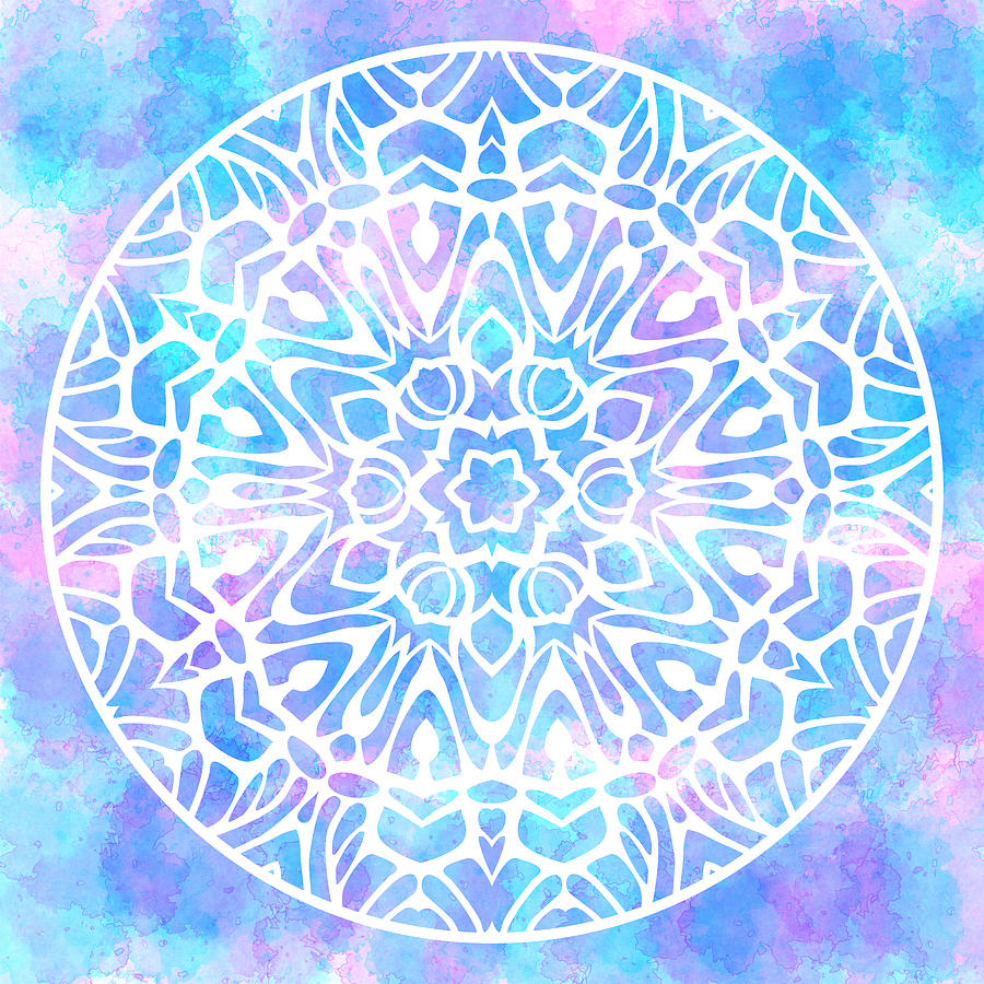 Pattern Digital Art - Tie Dye Mandala 2 by SharaLee Art