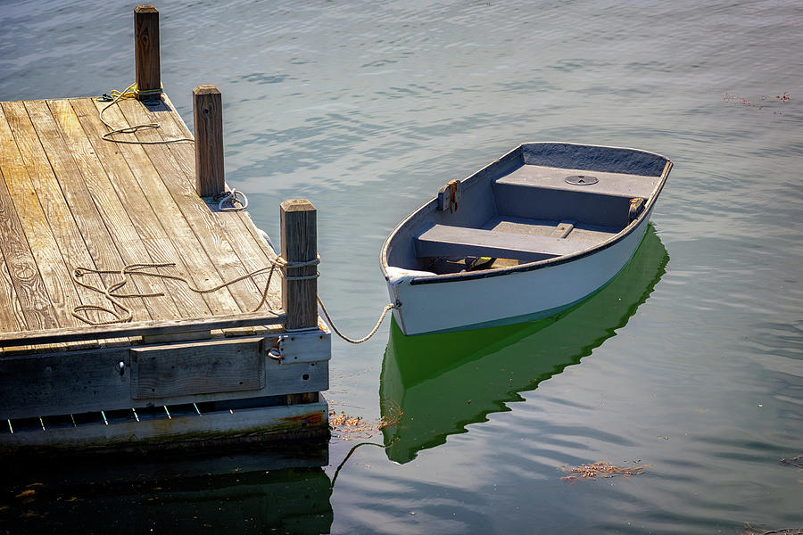Boat Photograph - Tied Up in Friendship Harbor by Rick Berk