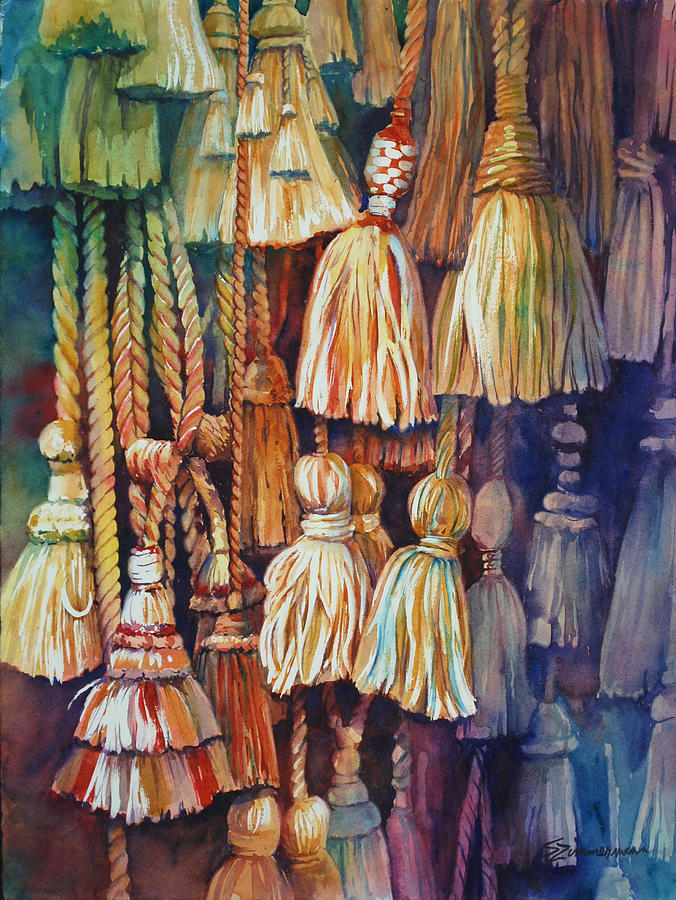 Tied Up Painting by Sue Zimmermann