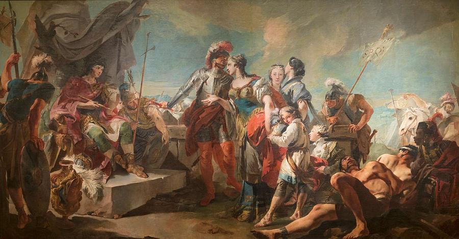 TIEPOLO, GIAMBATTISTA Venecia, 1696 - Madrid, 1770 Queen Zenobia before ...